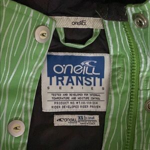 O'Neill Green Striped Jacket